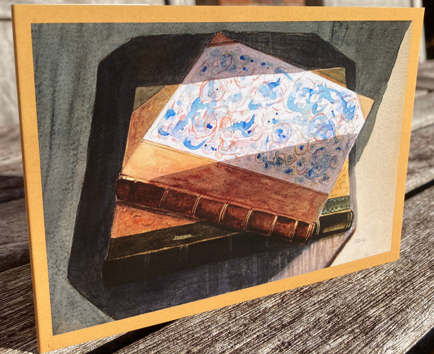 Set of 5 Library Books Greeting cards