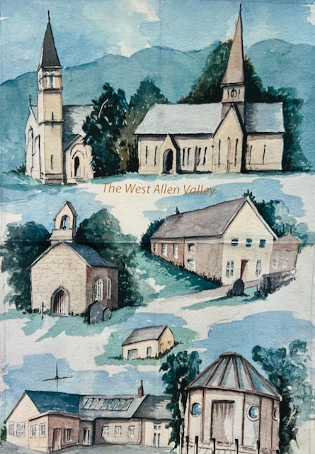T-towel of West Allen Valley church buildings