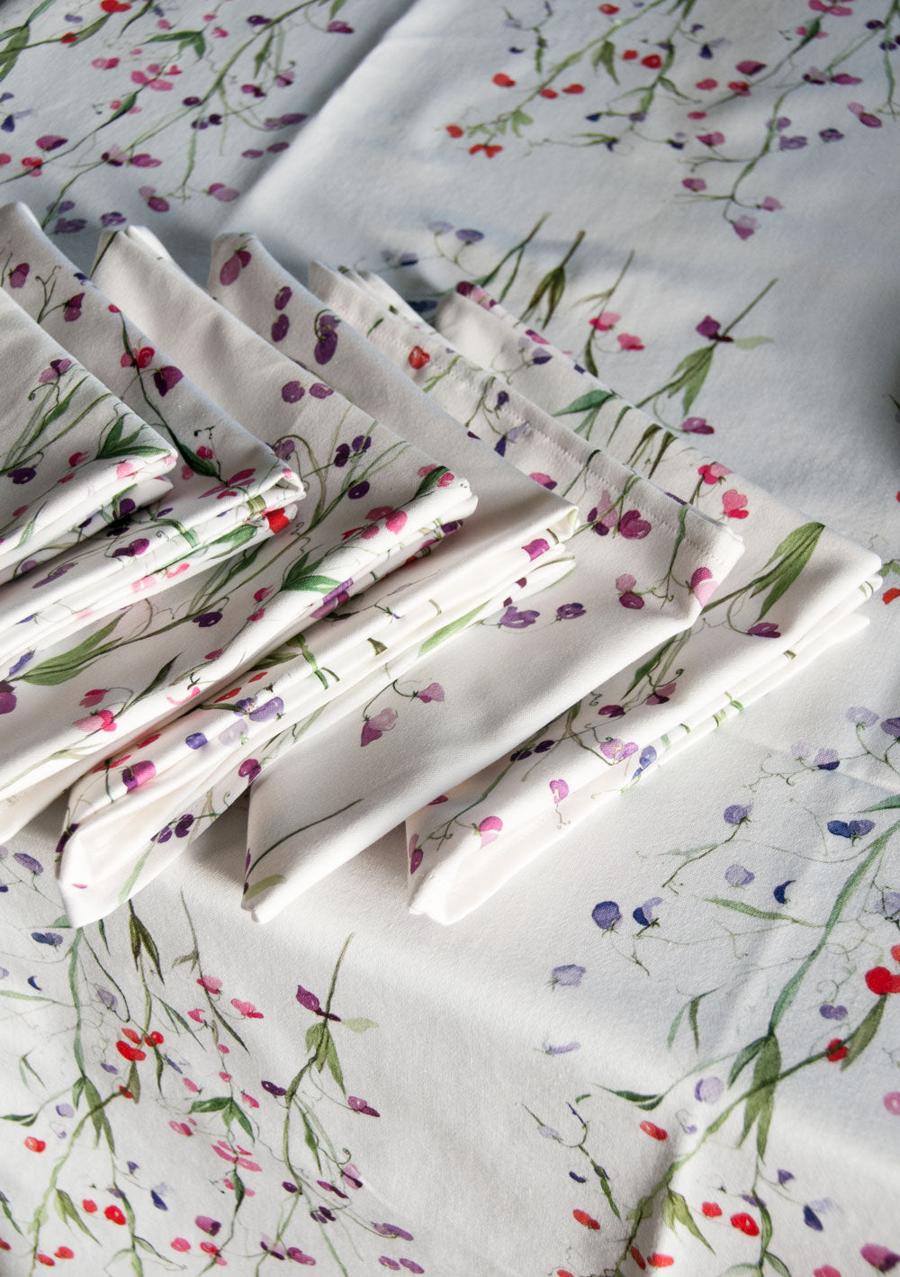 Set of 6 Sweet Pea Napkins